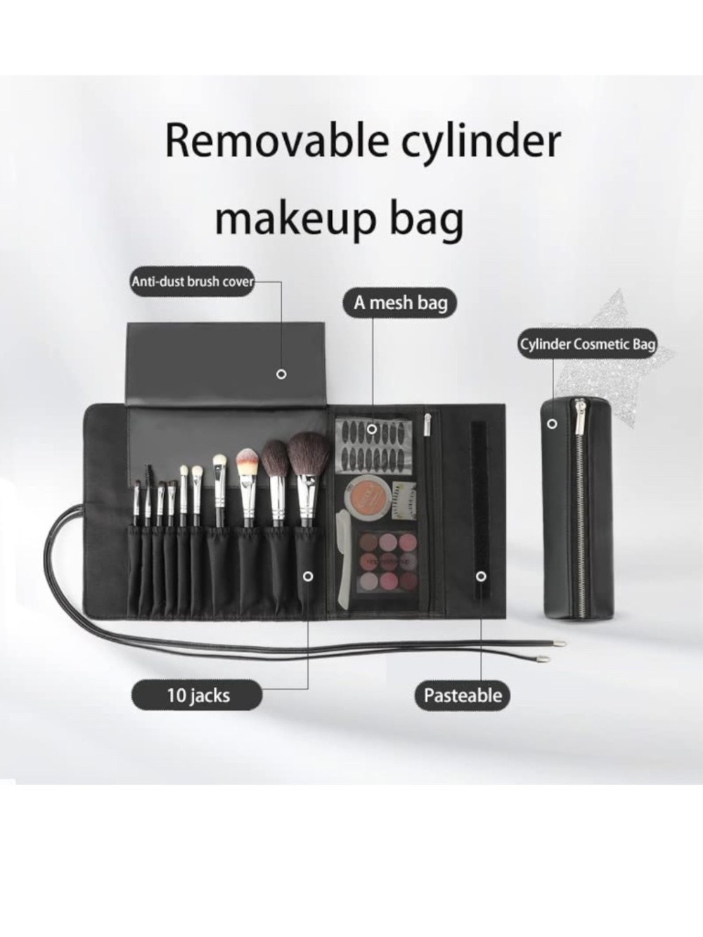 🆕 Happy Makeup And Brush Makeup Organizer Bag